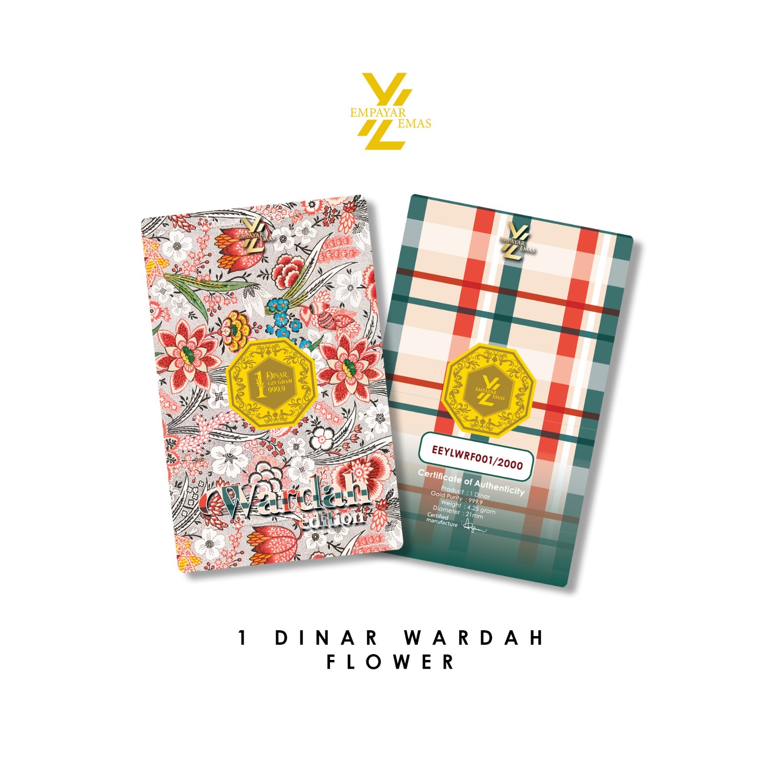 1 DINAR WARDAH FLOWER (999.9)