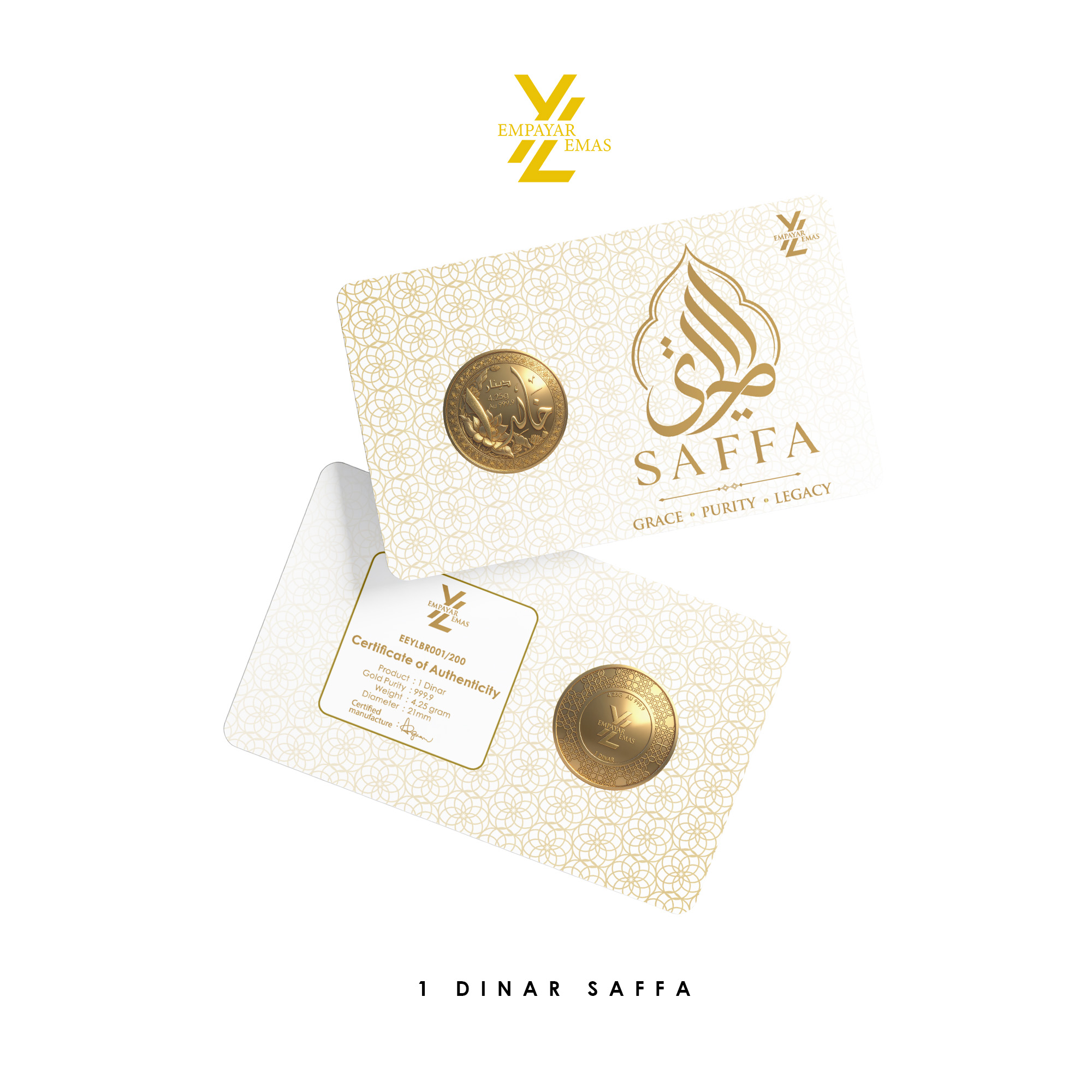 1 DINAR SAFFA (999.9)