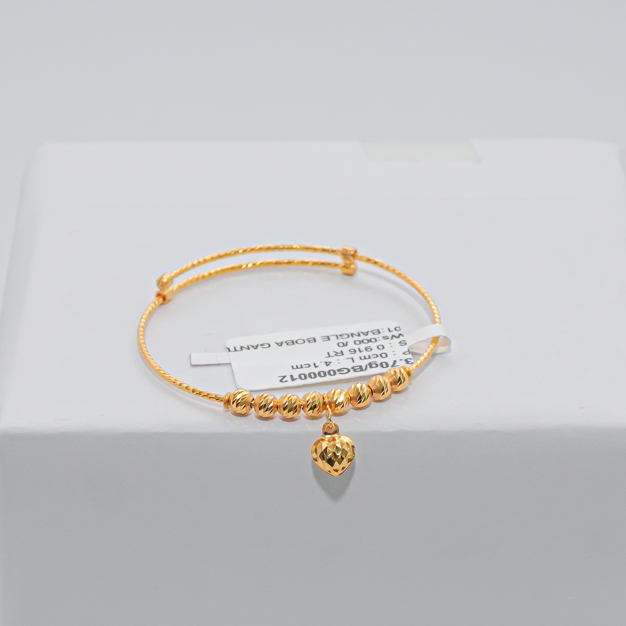 BANGLE BOBA GANTUNG LOVE BABY