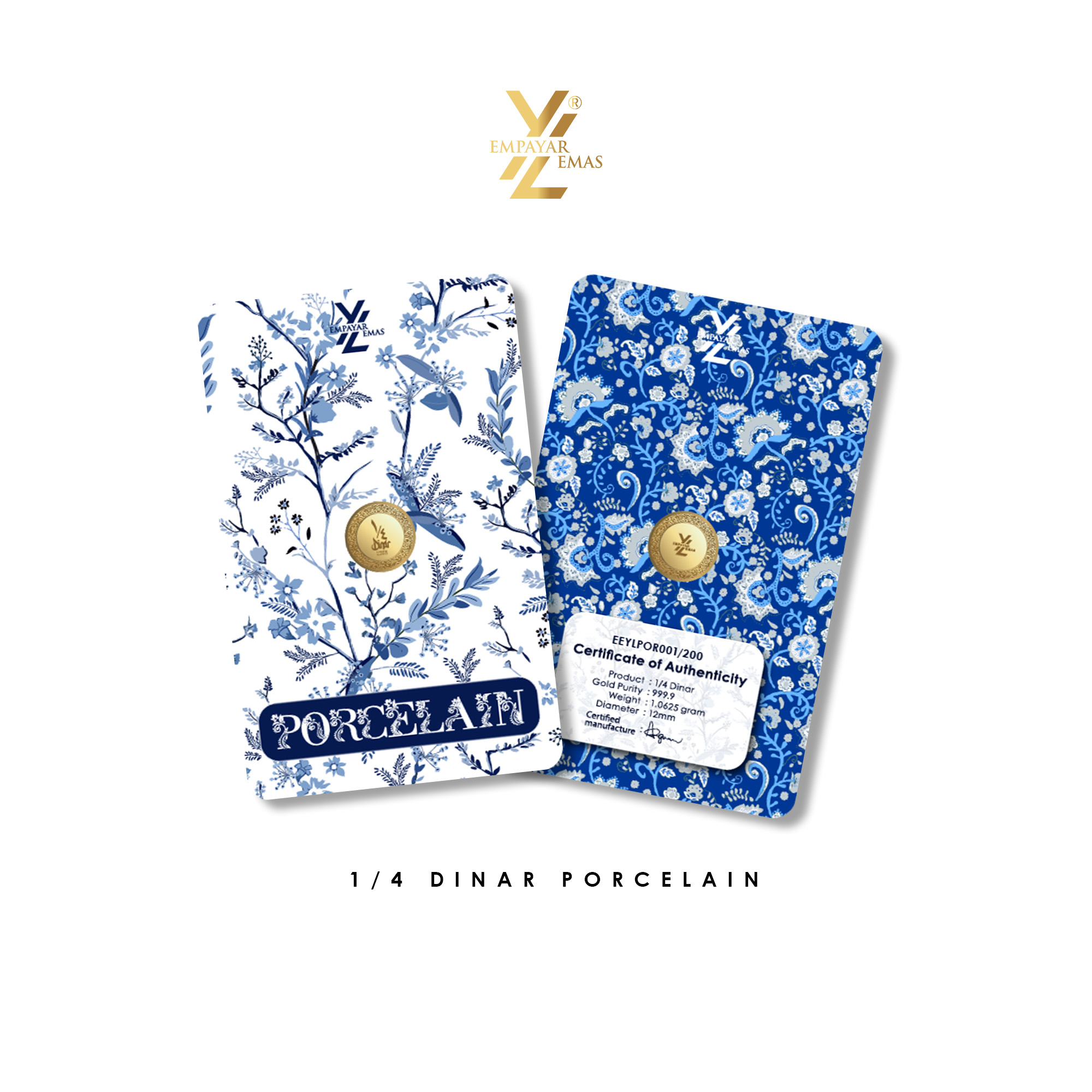 1/4 DINAR PORCELAIN (999.9)(READY STOCK DI HQ: 14 OKTOBER)
